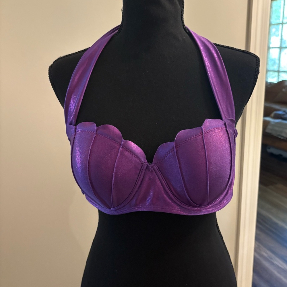 Purple Disney mermaid swimsuit top